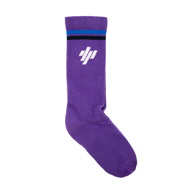 Cotton Athletic Socks - Purple