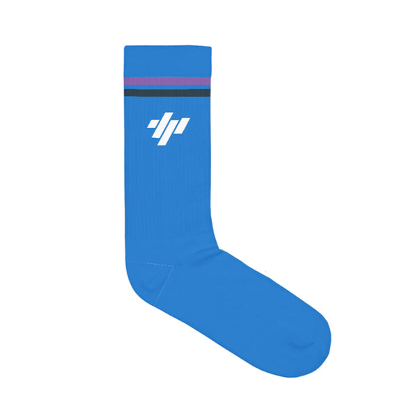 Cotton Athletic Socks - Blue