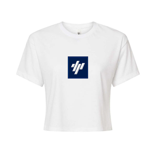 Ladies Crop Top - White
