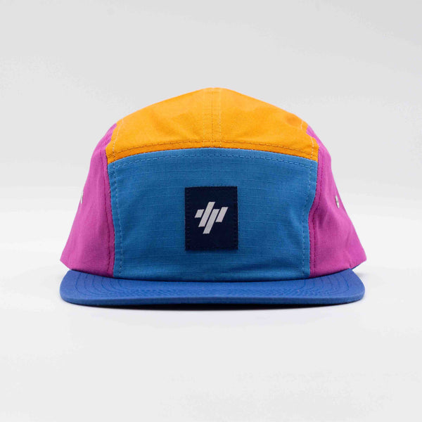 Custom Camper Hat - Blue, Orange & Pink